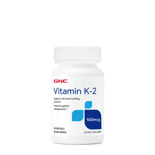 Vitamin K-2 - 100 mcg - 60 Softgels &#40;60 Servings&#41;  | GNC